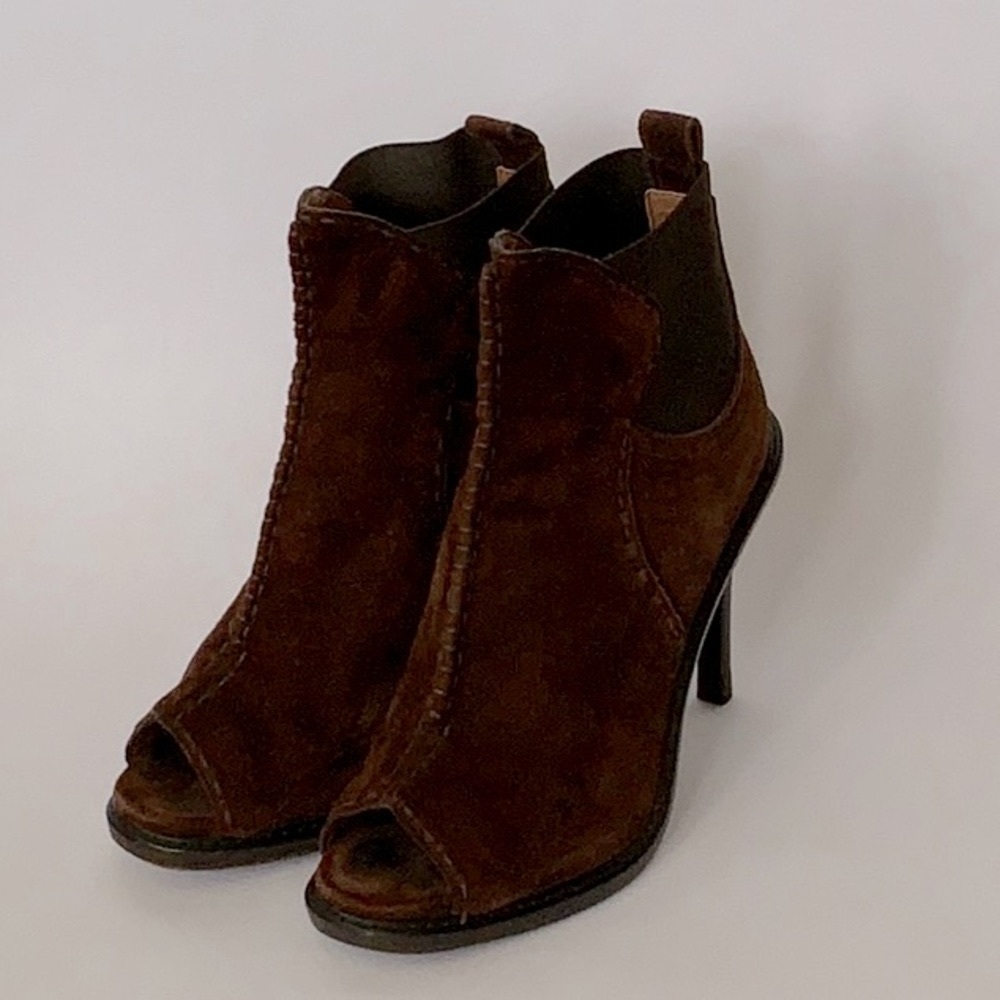 Derek Lam Suede Heeled Ankle Boots